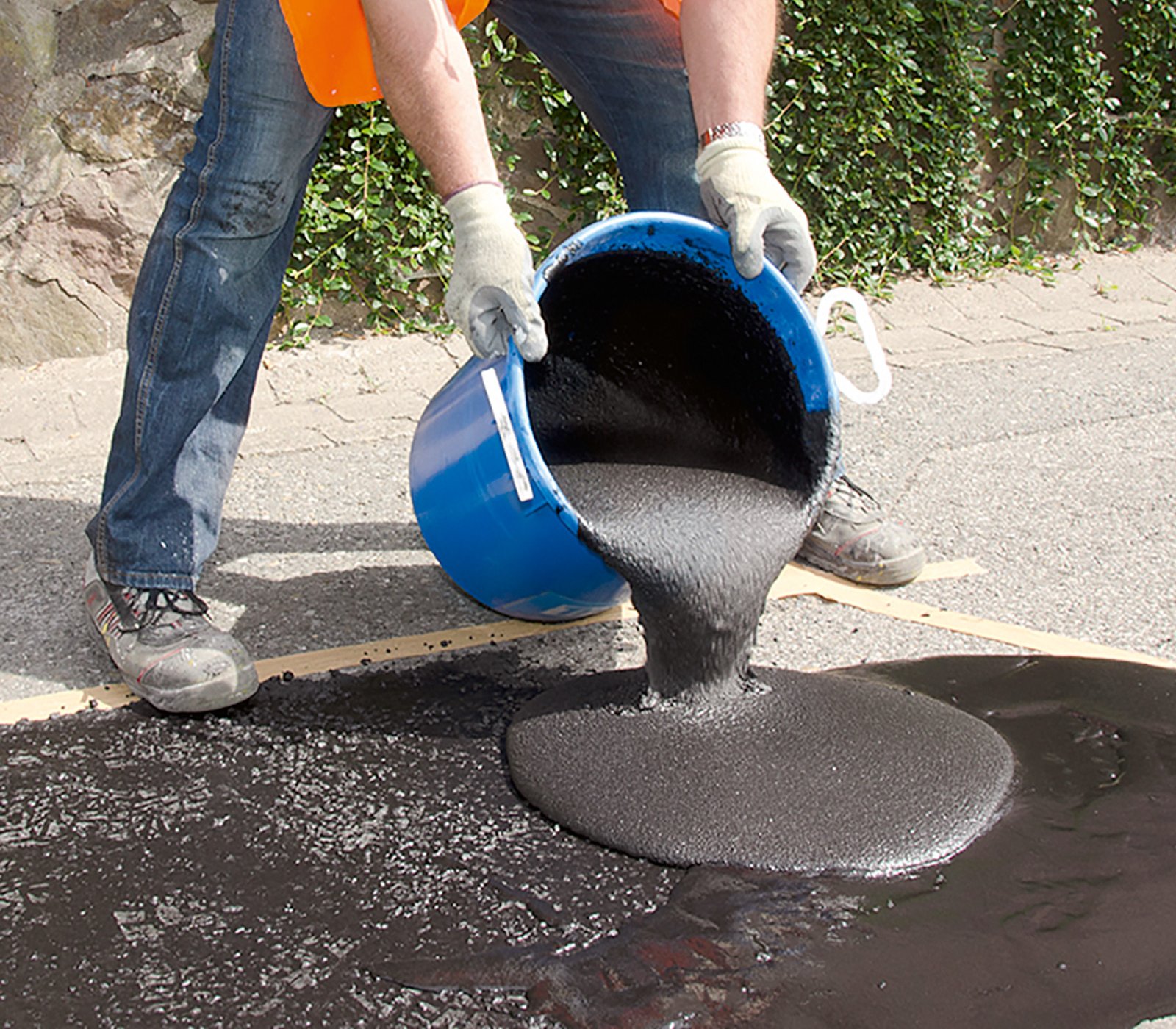 Bodenreparaturmasse für Asphaltbelag