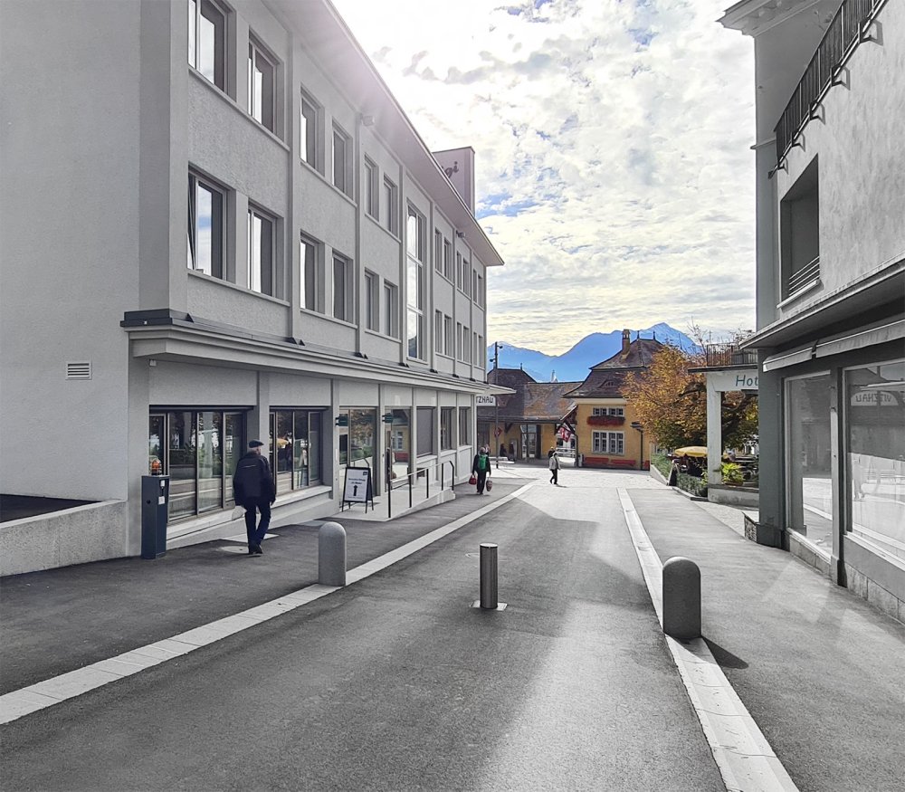 Rigi Bergbahnen Poller Sicherheit Durchgang Fussgänger