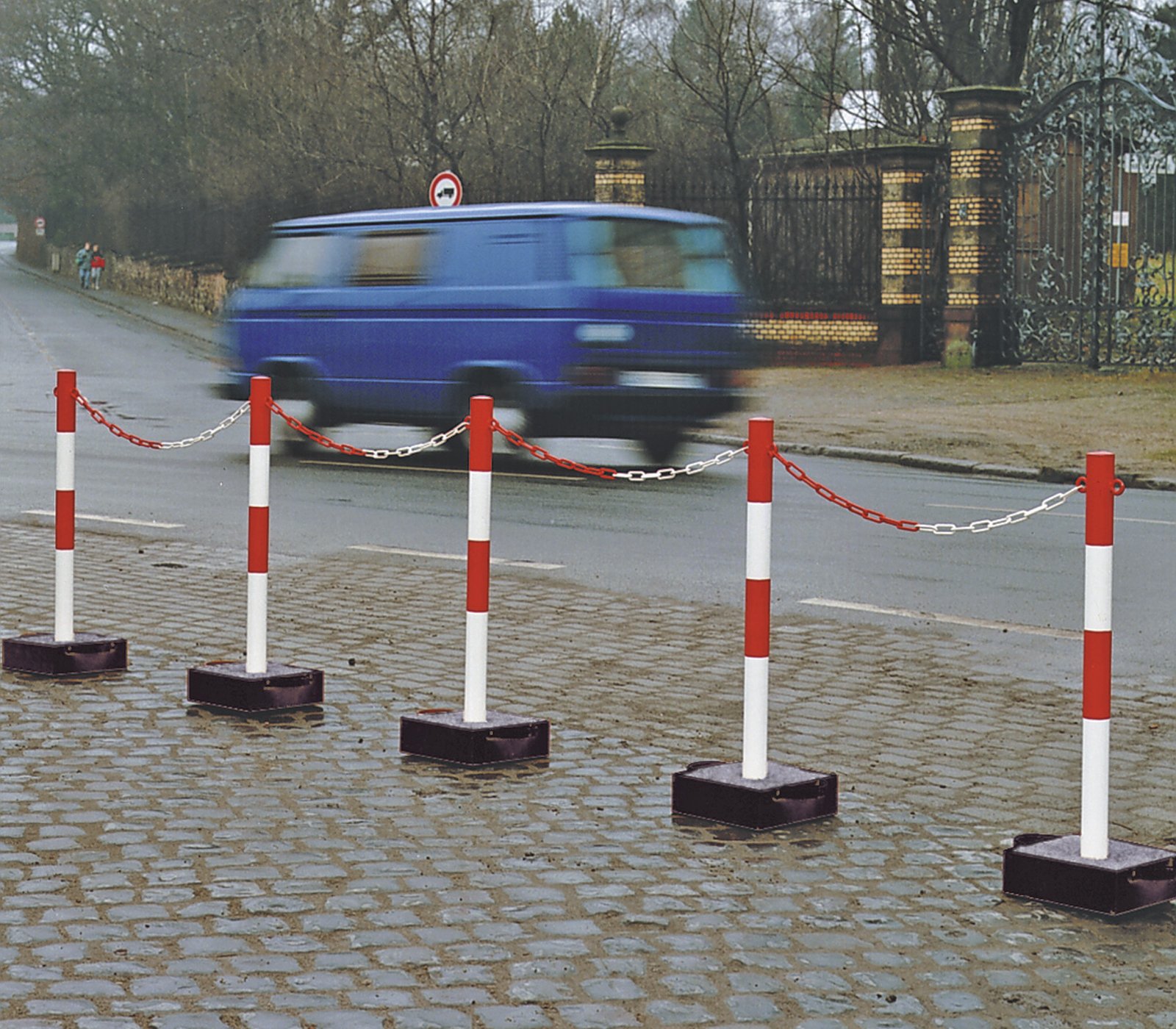 mobiler Kettenständer mit schwerem Fuss