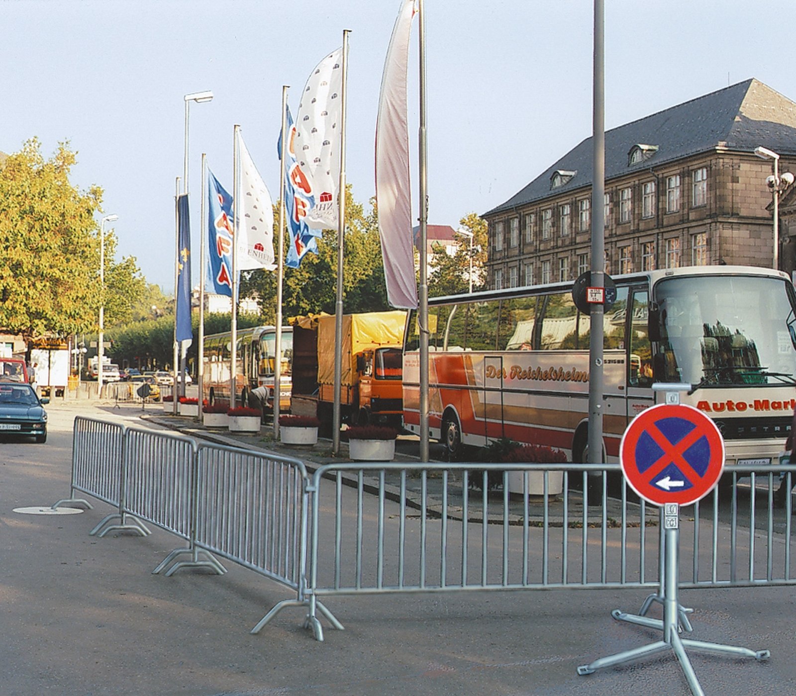 Schweres Absperrgitter Stahl mit Patentverschluss