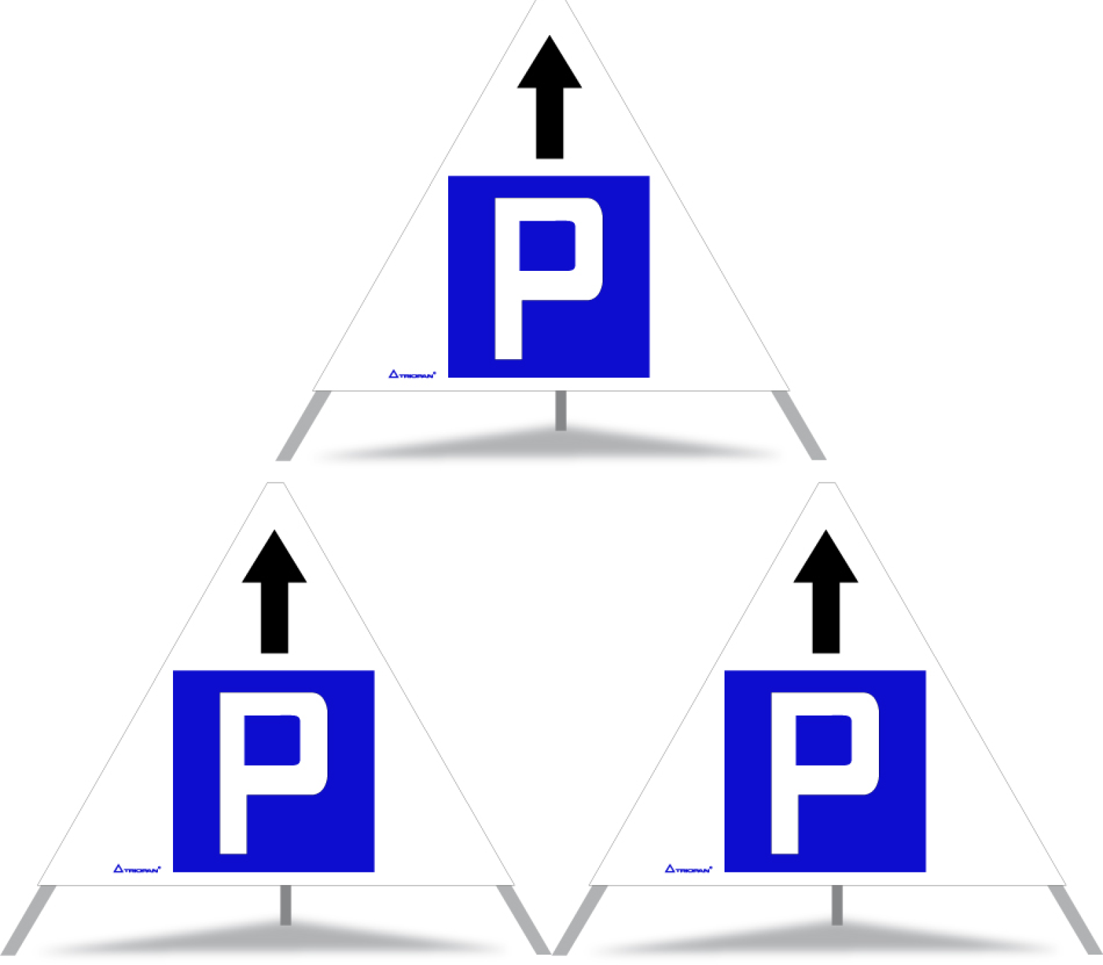 Triopan_Faltsignal_Hinweissignal_Parkplatz_Pfeil_oben.png